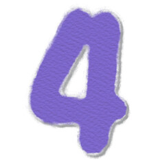 Cute chalk paint alphabet 