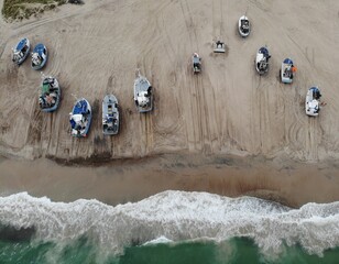 Thorup Strand. Fischflotte