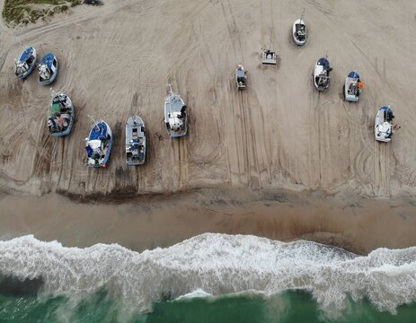 Thorup Strand. Fischflotte