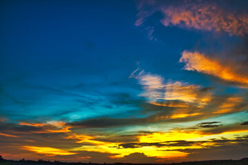 sunset over the sea, Padma River, Kushtia, Cloudy Sky, Beautiful Sky, Dusk, Ganga River, Gorai River, Kushtia