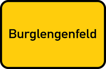 City sign of Burglengenfeld - Ortsschild von Burglengenfeld