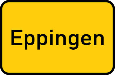 City sign of Eppingen - Ortsschild von Eppingen