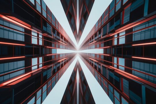 Unique Alien Otherworldly Futuristic Architecture Themed Background Design