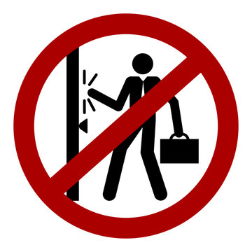 No soliciting icon