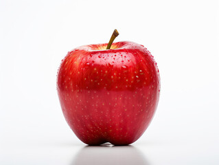 Fototapeta na wymiar red apple with water drops