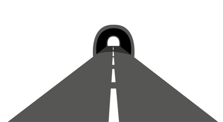 Train tunnel icon simple vector - obrazy, fototapety, plakaty