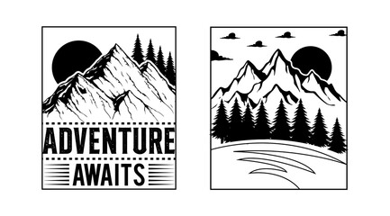 Adventure t shirt design. t-shirt design vector for print, Travel quotes for t shirt, design for print, design for fashion graphics, sweatshirts, apparel, sticker, batch, background, poster.