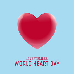 Vector Illustration for World Heart Day