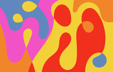 Abstract Colorful Groovy background design concept