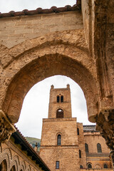 View of Monreale Cathedral in Palermo, Sicily, Italy