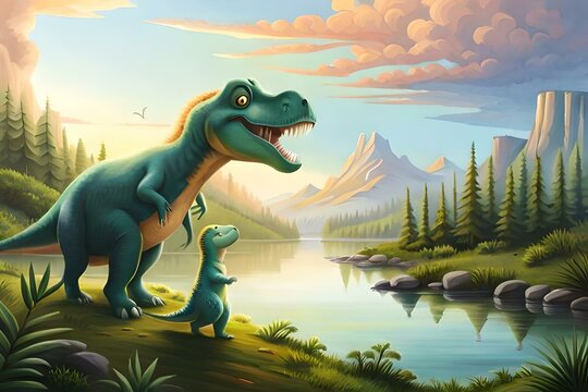 tyrannosaurus rex dinosaur Generated AI