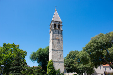 The bell tower and the Chapel of Holy Arnir in Split (Zvonik i kapelica sv. Arnir) in the state of Split-Dalmatien Croatia