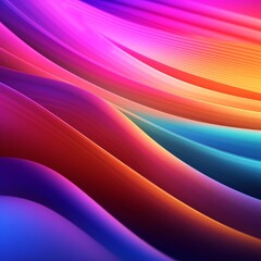 Fototapeta premium Vibrant Summer Themed 3D Abstract Background