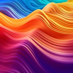 Obraz premium Vibrant Summer Themed 3D Abstract Background