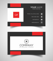 Double-sided creative and modern business card template. Vector illustration