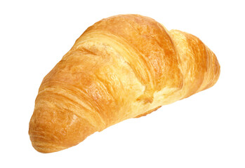 Single Croissant - Transparent PNG Background