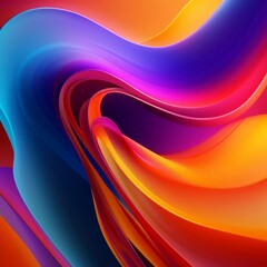 Obraz premium Vibrant Summer Themed 3D Abstract Background