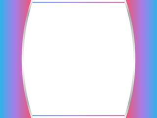High Quality Gradient Border Background with Silver Rounded Sides