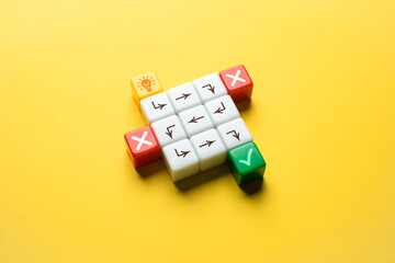 Implement the idea despite failures and misunderstandings. Overcome obstacles. Challenges,...