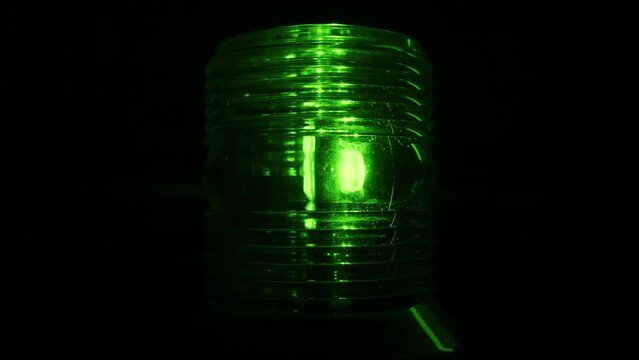 Flashing Green Beacon - Security Industry
