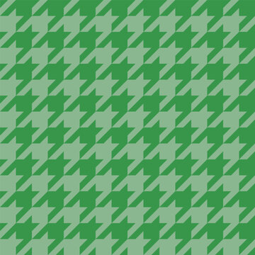 Seamless Green Houndstooth Pattern