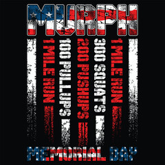Murph Workout Exercise Challenge Murph Memorial Day Tank Top