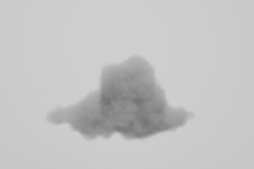 3d render, abstract cloud illuminated, clouds on black background