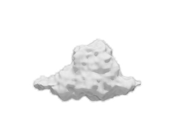 3d render, abstract cloud illuminated, sky