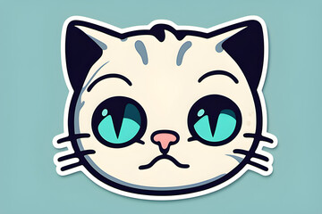 Sad cat. Generative AI