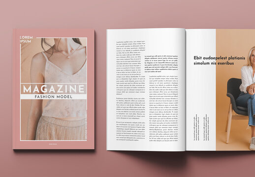 Fashion Model Magazine Template