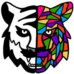 illustration of a tiger
