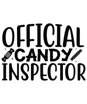 Official Candy Inspector T Shirt Print Template