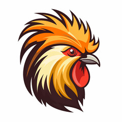 Paradise Bird Colored Parrot hummingbird canary Stylization Geometric Tattoo Logo Print