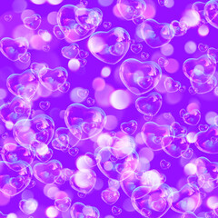 abstract purple fun background with bubbles