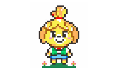 illustration of a character isabelle animal crossing