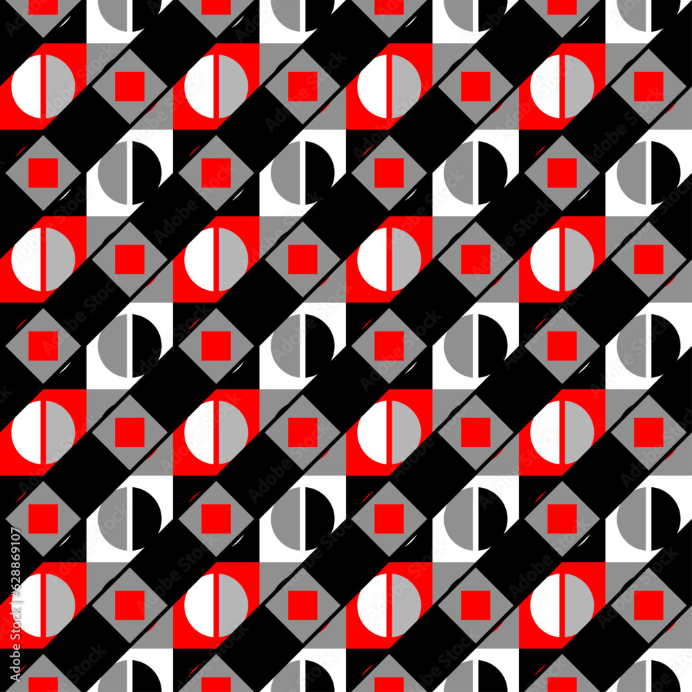 Aufkleber Abstract seamless pattern. Geometric regular pattern. Vector image.