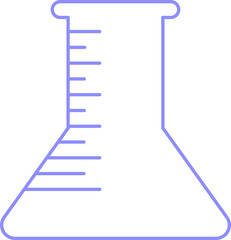 Erlenmeyer flask chemistry beaker icon
