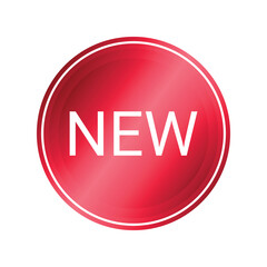 Fototapeta premium red new product new sticker or stamp vector badge collection, new button