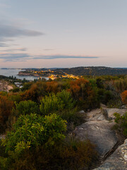 Dawn view of Northern Beaches from Bangalley Head, Sydney, Australia.