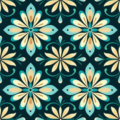 Obraz premium seamless floral background, pattern