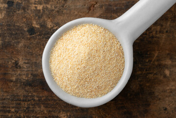 Garlic Powder on a Spoon