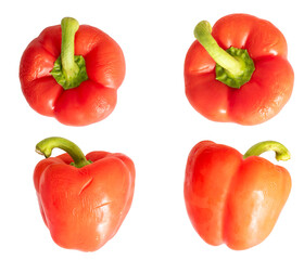 poivron rouge, PNG, fond transparent