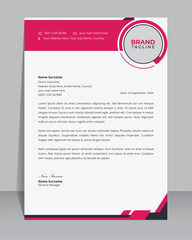 Creative and modern business letterhead, stationery and brand identity template design with A4 creative vector shape