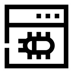 Obraz premium Bug icon. Internet technology concept. Icon in line style