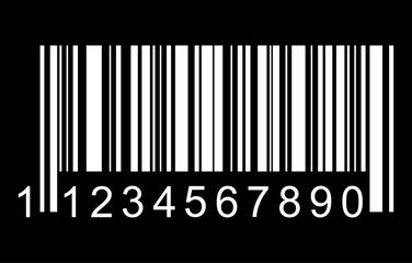 Barcode vector icon. Bar code for web flat design. Isolated illustration