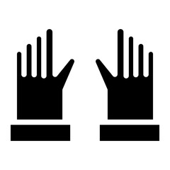 Fototapeta premium winter gloves glyph 