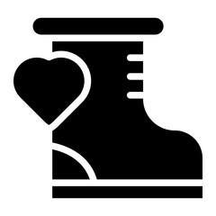 winter boots glyph 