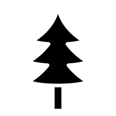 Obraz premium Christmas tree glyph 
