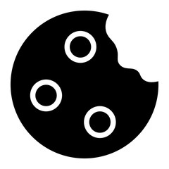 Fototapeta premium cookie glyph 