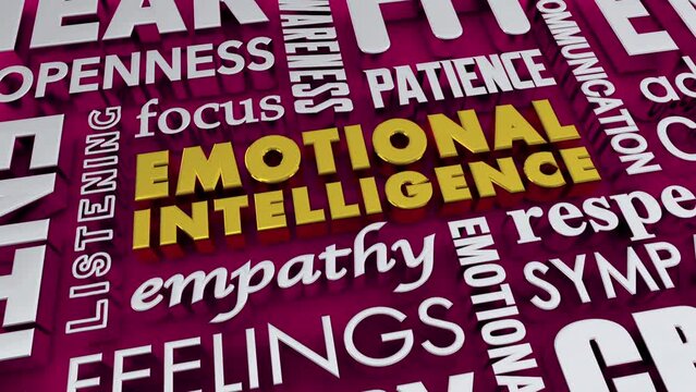 Emotional Intelligence Awareness of Others Feelings Emotions Words 3d Animation